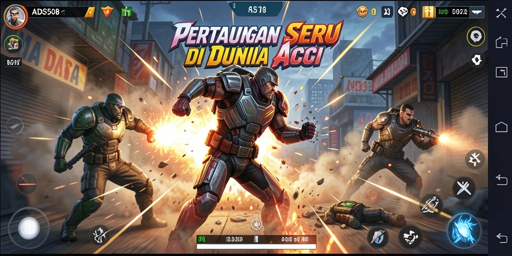Screenshot gameplay seru dari ADS508 yang mendebarkan.