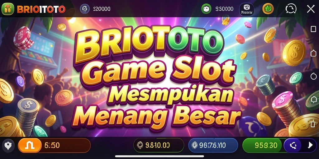 Tampilan gameplay slot BRIOTOTO yang menarik dan penuh warna.
