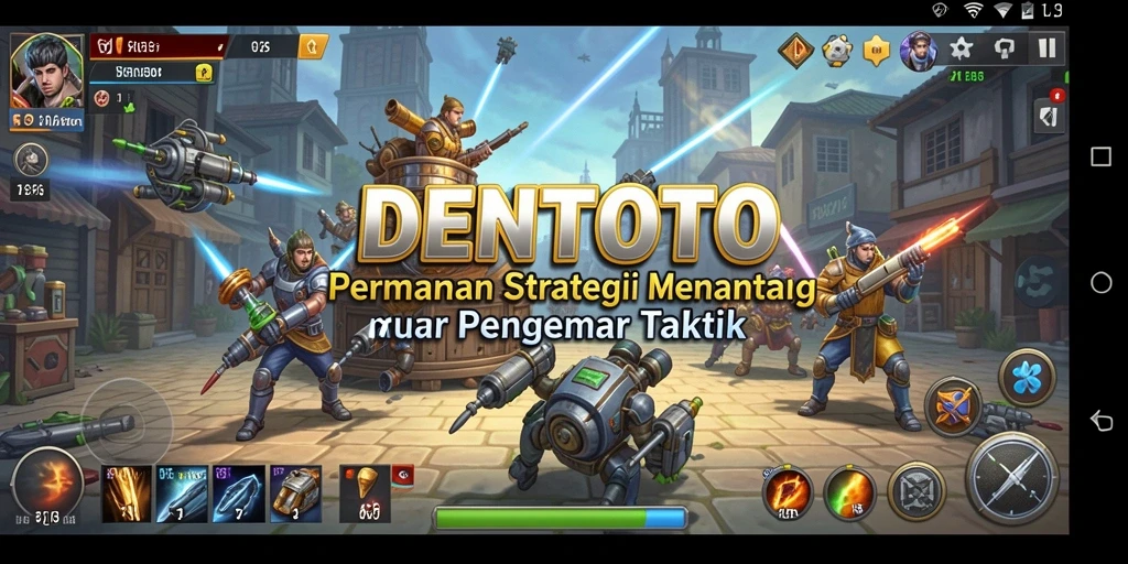 Tampilan gameplay DENTOTO dengan strategi yang menarik.