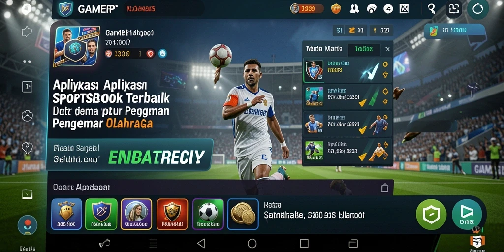 Tampilan screenshot GAMERP menunjukkan fitur permainan sportsbook yang menarik.
