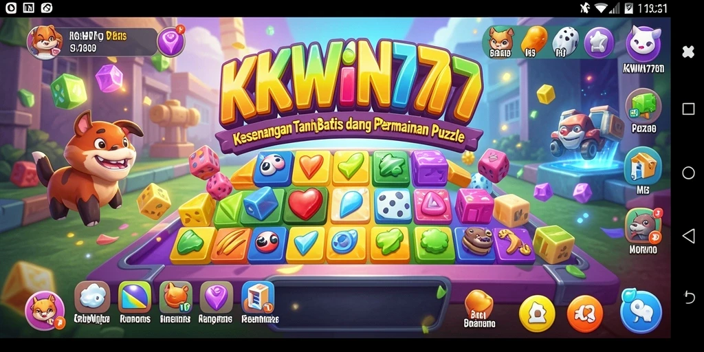 Tangkapan layar gameplay KKWIN777 menampilkan tantangan Puzzle yang mendebarkan.