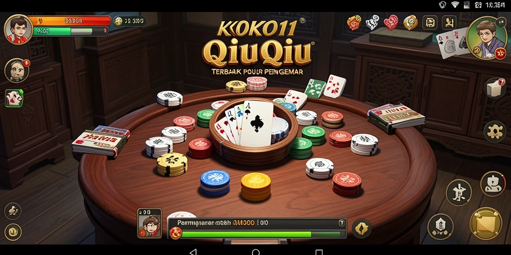 Tampilan gameplay QiuQiu yang seru dan kompetitif dalam KOKO11.