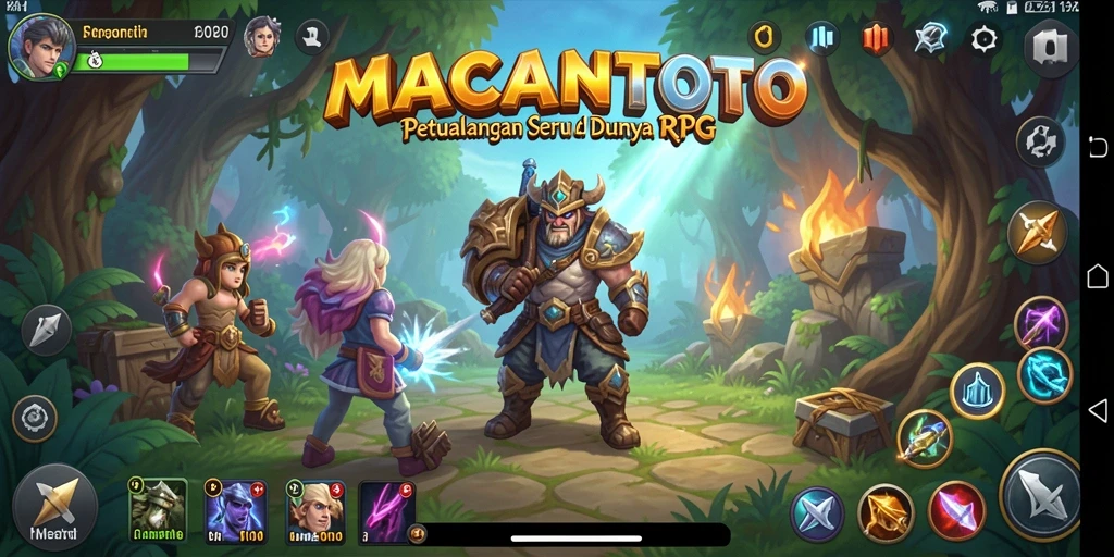 Gameplay seru dan mendebarkan di dunia RPG MACANTOTO.