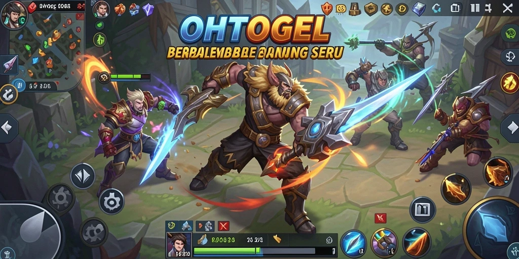 Tampilan gameplay OHTOGEL yang mendebarkan di arena MOBA.