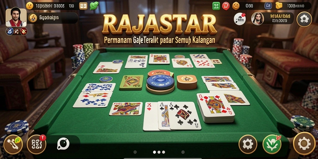 Tampilan permainan Gaple yang menantang di RAJASTAR.