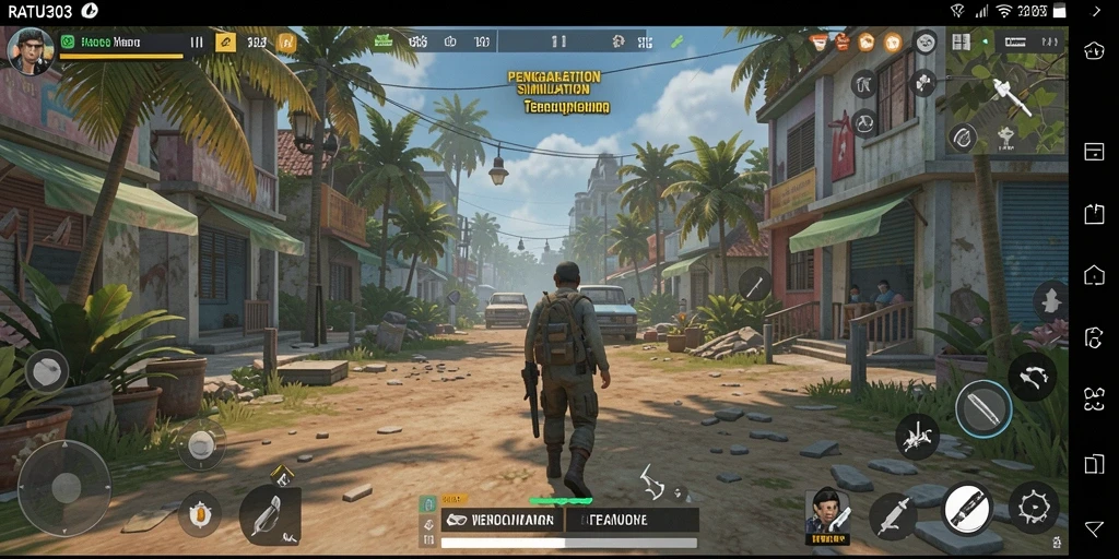 Tampilan gameplay yang mendebarkan dari RATU303 dengan detail yang memukau.