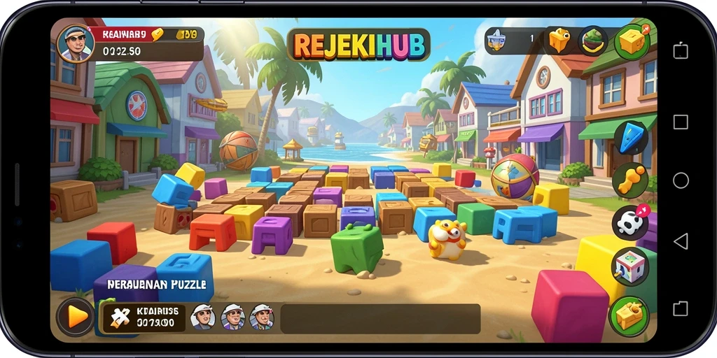 Tampilan gameplay yang seru dan menantang di REJEKIHUB.