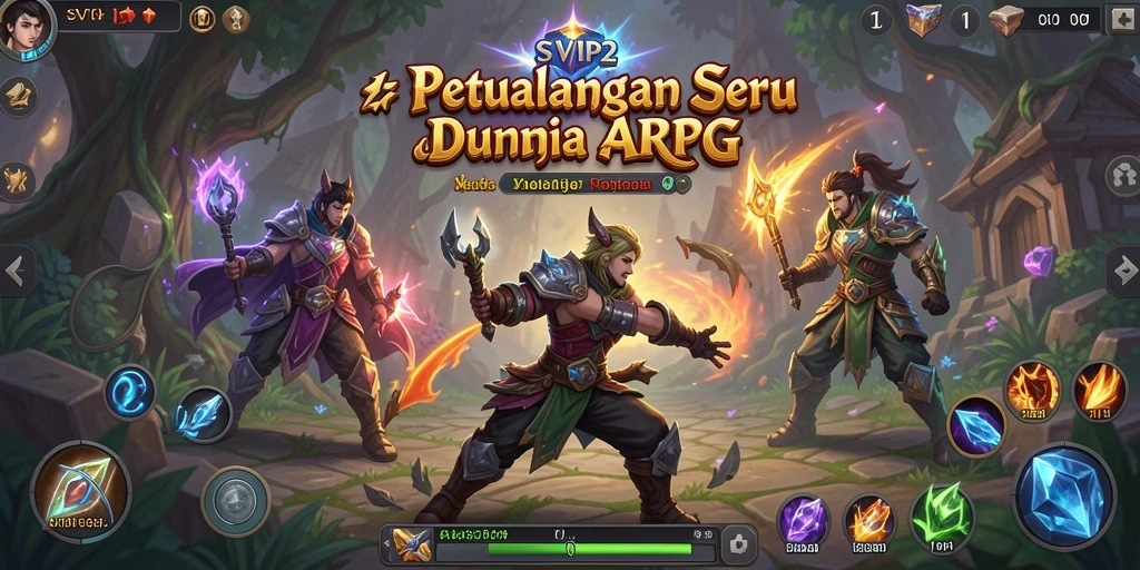 Tampilan screenshot gameplay petualangan ARPG yang mengasyikkan.